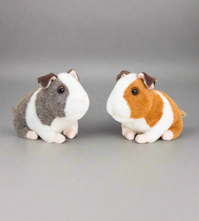 Keel Toys - Plush guinea pig with sound 16 cm Grey and brown