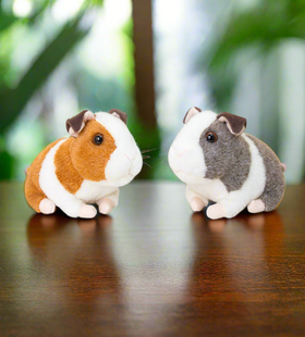 Keel Toys - Plush guinea pig with sound 16 cm Grey and brown