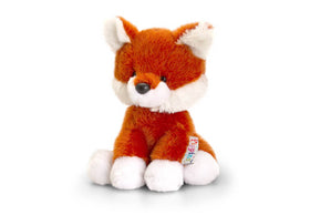 Clever Fox Soft Beanie-Keel Toys  14cm