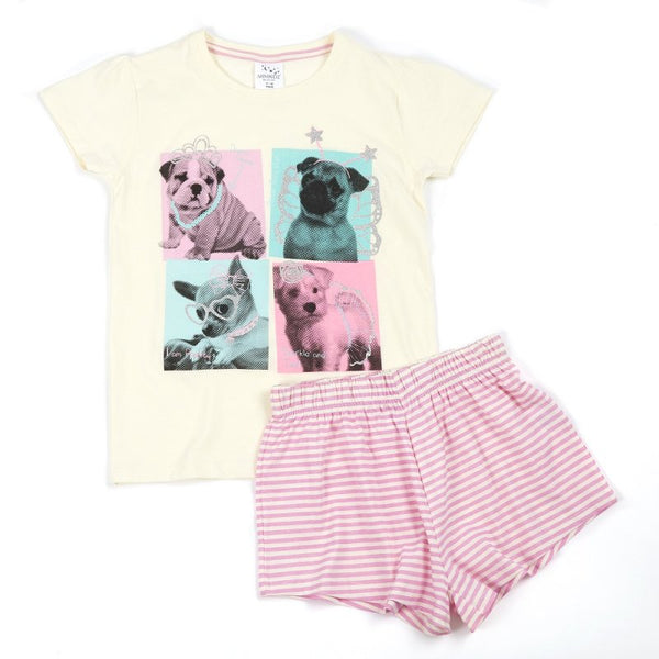 GIRLS PYJAMA- GLAM PUPPIES (3-10 YEARS)