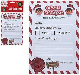 Official Elf Report - Pack Of 25 - Novelty