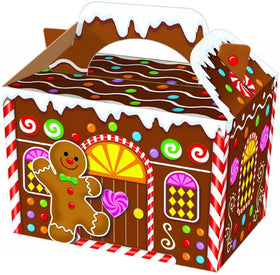 Gingerbread Man House Design Food Party Gift Box
