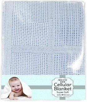 Baby Cellular Blanket - Blue