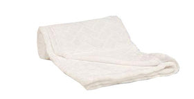 Snuggle Baby Embossed Jacquard Flannel Wrap-White