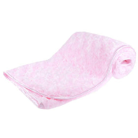 Wickeltuch aus Fleece mit PV-Aufdruck „Pink Rose“ für Babys