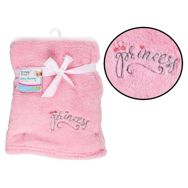 SUPERSOFT PRINCESS FLEECE BABY BLANKET - instige.myshopify.com