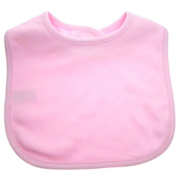 Plain Pink Velcro Bib - instige.myshopify.com