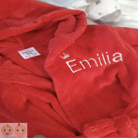 Personalised Red Dressing Gown