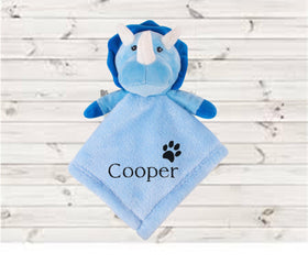 Puppy toy comforter,  30cm x 28cm coral fleece