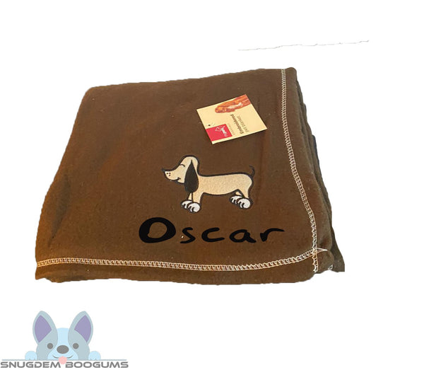 Personalised Dog fleece blanket - SnugDem Boogums