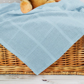 Baby Cellular Blanket - Blue