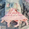 Personalised baby elephant comforter with Bow