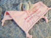 Personalised baby elephant comforter with Bow - instige.myshopify.com