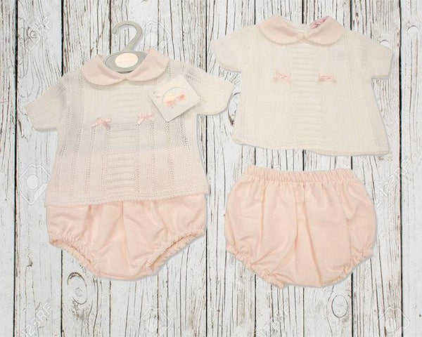 Knitted Baby Girls 2 pcs Set - (0-9 Months) 