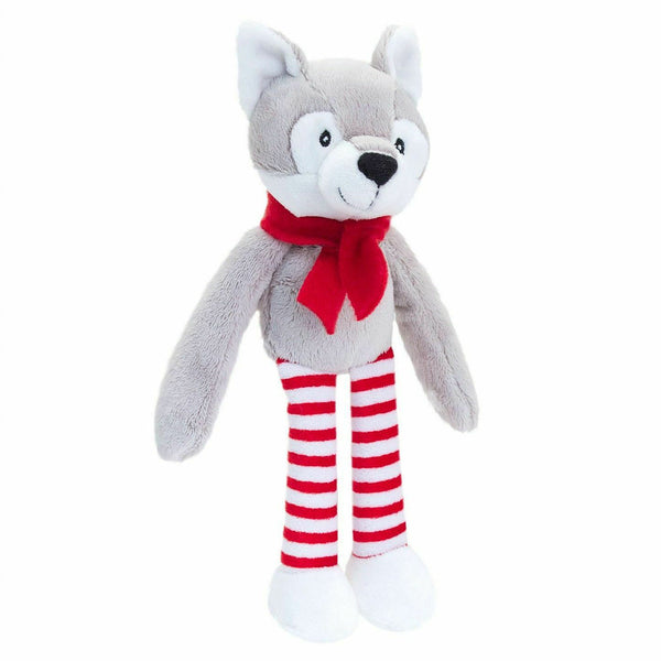 Christmas Dangly Cuddly Soft Wolf 12cm - instige.myshopify.com