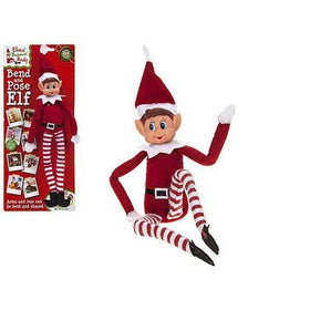 Bendable Poseable Christmas Elf Figure-Keel Toys