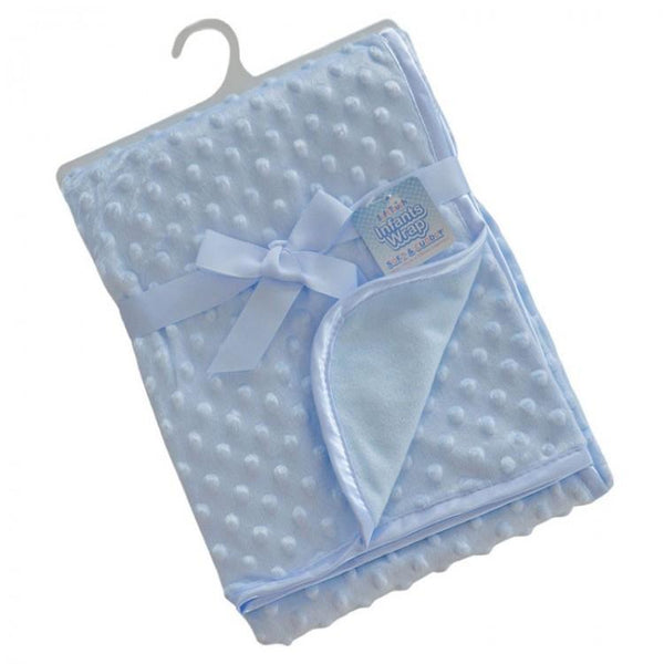 Soft Touch Popcorn Blanket-Blue - SnugDem Boogums