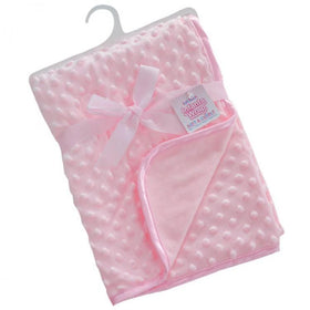 Soft Touch Popcorn Blanket-Pink