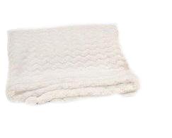 Snuggle Baby Jacquard Flannel Wrap- White