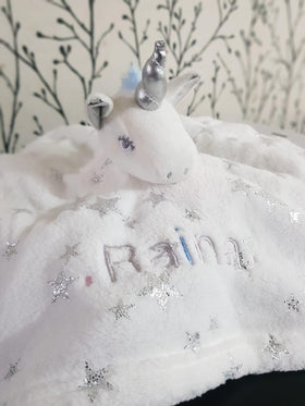 Personalised Unicorn Comforter with Stars