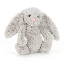 Large Cuddly Bashful Long Eared Baby Bunny Rabbit - Grey 41cm - instige.myshopify.com