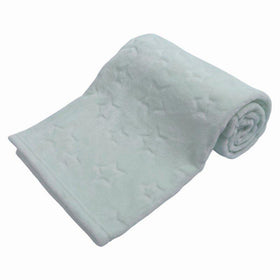 Star Embossed flannel Wrap - Mint