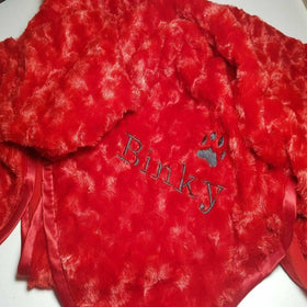 Personalised Pet Blanket - Red