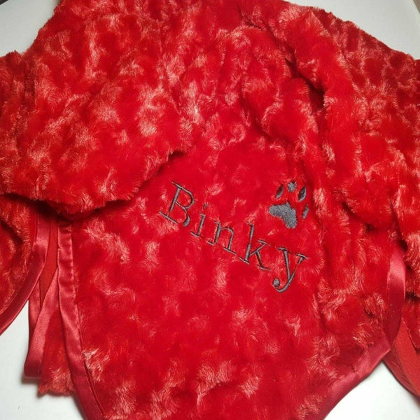 Personalised Pet Blanket - Red - snugdem boogums