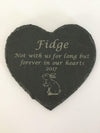Personalised Engraved Slate Stone Heart Pet Memorial Grave Marker Plaque - instige.myshopify.com
