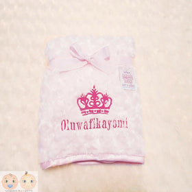 Rose Fur Baby Fleece Blanket - Pink