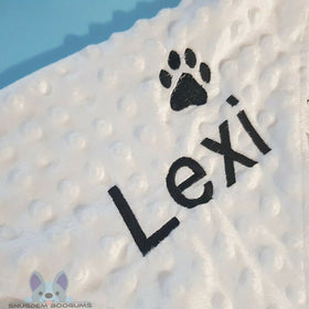 Extra Large Pet Soft minky Blanket - White