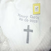 Personalised Premium Baby Ava CHRISTENING BAPTISM Shawl - instige.myshopify.com