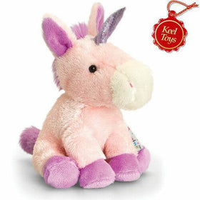 Unicorn Plush Soft Beanie-Keel Toys  Pippins 14cm